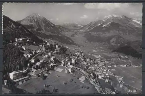 Leysin bei Aigle, Blick auf den Ort - 412547