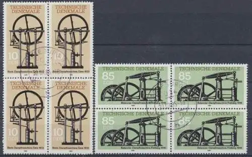 DDR, MiNr. 2957-2958, Viererblöcke, gestempelt - 693304