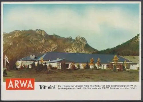 Berchtesgaden, Feinstrumpfwirkerei Hans Thierfelder - 412597