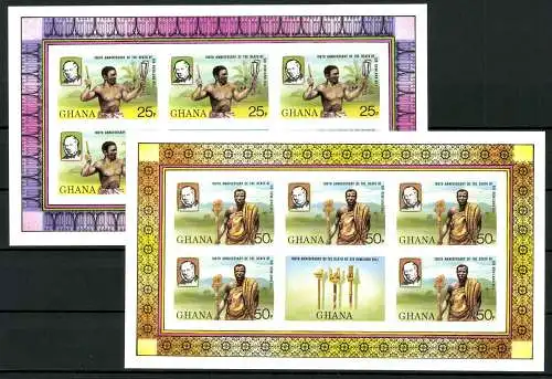 Ghana, MiNr. 817-820 B Kleinbögen, postfrisch - 691462