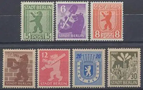 SBZ, MiNr. 1-7 A, postfrisch - 606141