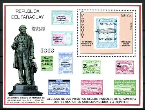 Paraguay, MiNr. Block 334, postfrisch - 691420