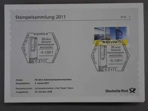 Deutschland (BRD), Stempelsammlung 2011, Blatt 1-50 - 691081