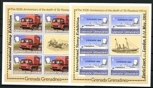 Grenada-Grenadinen, MiNr. 390-393 Kleinbögen, postfrisch - 691410