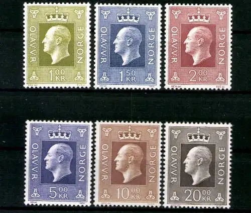 Norwegen, MiNr. 588-593, postfrisch - 692566