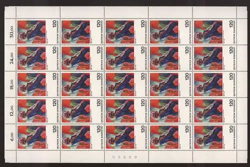 Deutschland (BRD), MiNr. 823, 25er Bogen mit PLF II + III, postfrisch - 607435M