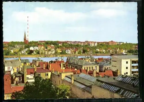 Flensburg, Blick auf die Kirche, Goetheschule, Johanniskirche - 413168