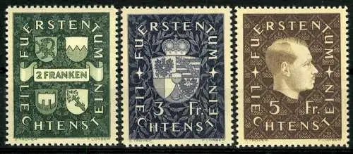 Liechtenstein, MiNr. 183-185, postfrisch - 608489