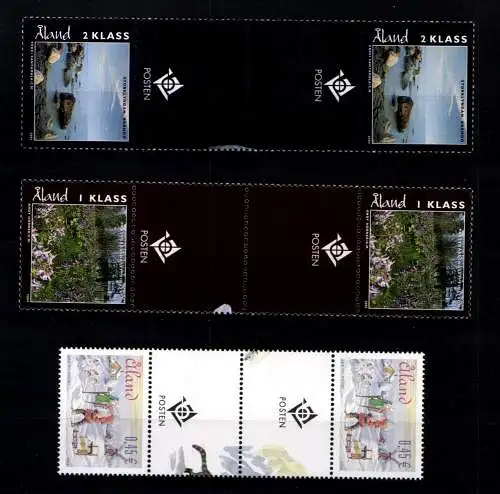 Aland, 9 Zwischenstegpaare aus 2004, postfrisch / MNH - 610844