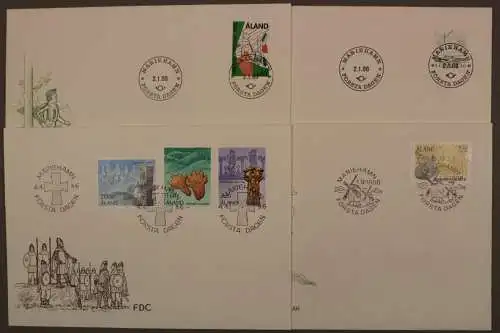 Aland, MiNr. 14-19, Jahrgang 1986, FDC - 610989