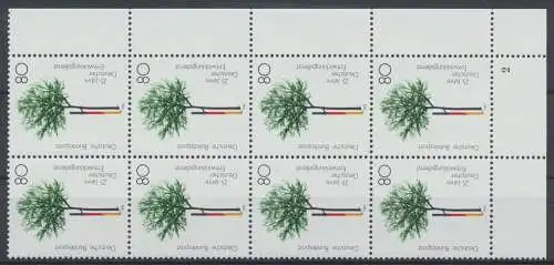 Deutschland (BRD), MiNr. 1373, 8er Block Ecke re. unten, FN 2, postfrisch - 607778