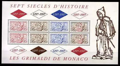 Monaco, MiNr. Block 72, postfrisch - 609163