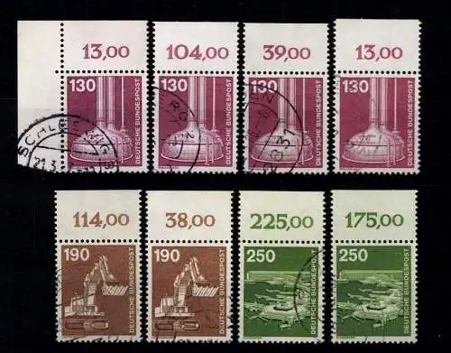 Deutschland (BRD), MiNr. 1135 (4x), 1136 (2x), 1137 (2x), gestempelt - 611550