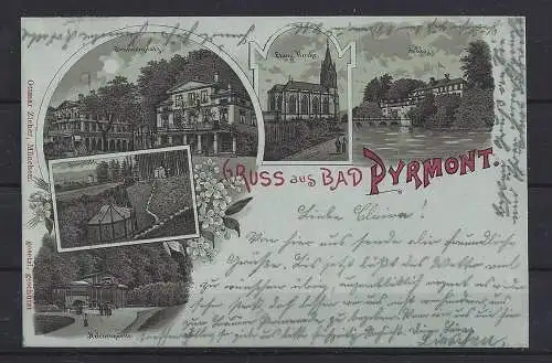 Bad Pyrmont, Brunnenplatz, Kirche, Schloss ... - 413824