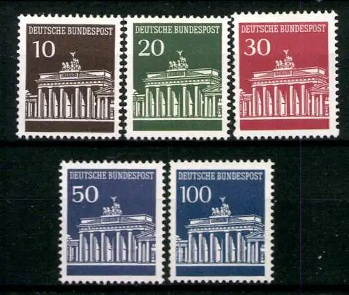 Deutschland (BRD), MiNr. 506-510 w, postfrisch - 608044