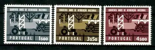 Portugal, MiNr. 1003-1005, postfrisch - 692587