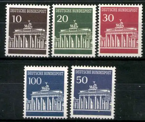 Deutschland (BRD), MiNr. 506-510 w, postfrisch - 608042