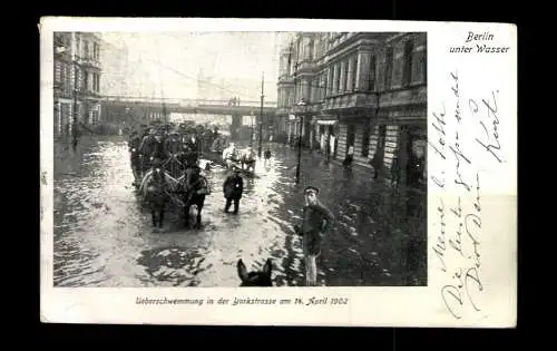 Berlin, Überschwemmung in der Yorkstrasse am 14. April 1902 - 413590