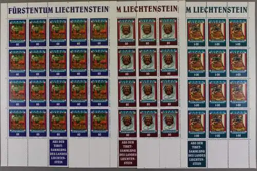 Liechtenstein, MiNr. 1061-1063, 20er Kleinbogen, postfrisch - 610150