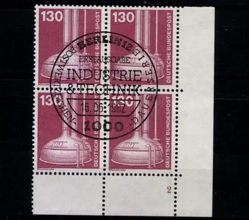 Deutschland (BRD), MiNr. 1135, VB, Ecke re. unten, FN 2, gestempelt - 611606