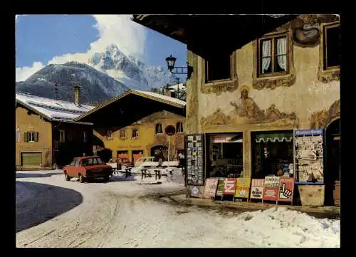 Mittenwald, Straßenansicht und Wetterstein - 414508