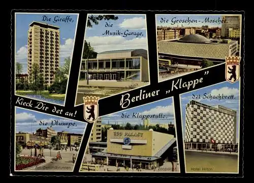 Berliner Klappe, 6 Bilderkarte - 414050