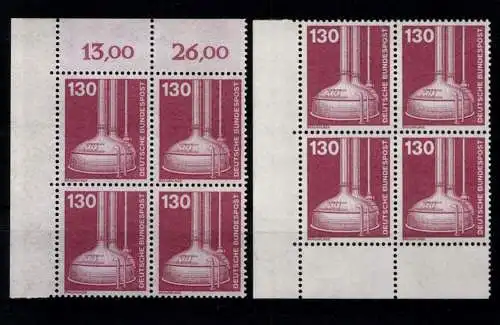 Deutschland (BRD), MiNr. 1135, VB, Ecke li. ob.+ un., postfrisch - 611614