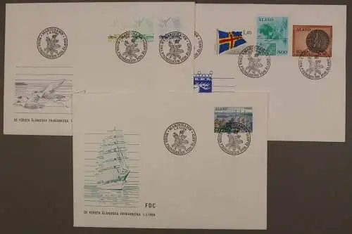 Aland, MiNr. 1-7, Jahrgang 1984, FDC - 610987