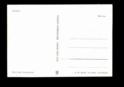 Harzbahnm Dampflok mit 4 Wagons - 414471