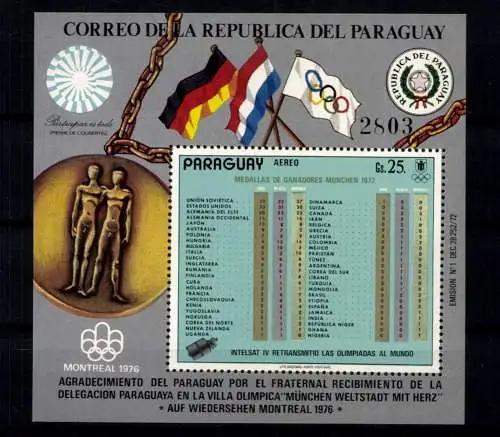 Paraguay, MiNr. Block 199, postfrisch - 611973