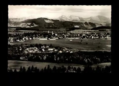 Isny im Allgäu, Ortsansicht mit Neutrauchburg - 414678