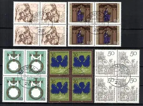 Deutschland (BRD), MiNr. 962,978,1016,1017,1018 VB, gestempelt - 612889