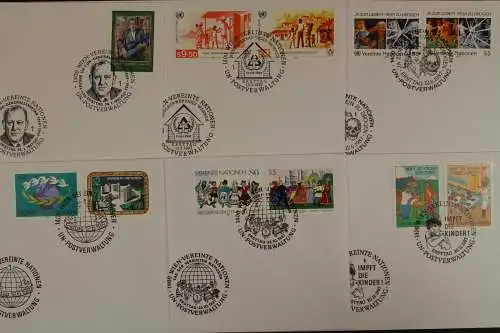 UNO Wien, MiNr. 68-78, Jahrgang 1987, UNPA, FDC - 613526