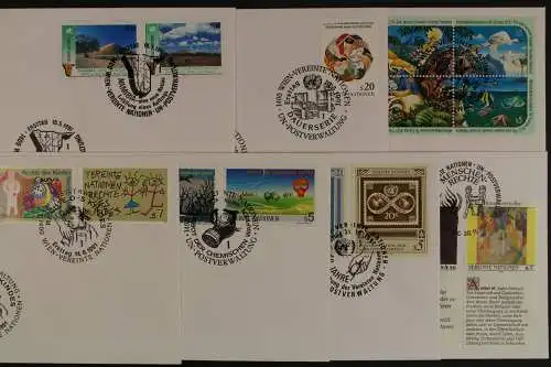 UNO - Wien, MiNr. 110-124, Jahrgang 1991, FDC - 613620