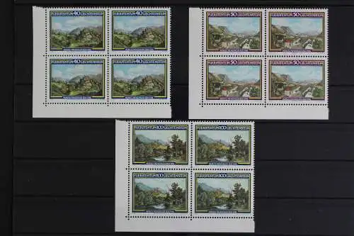 Liechtenstein, MiNr. 806-808, VB, Ecken links unten, postfrisch - 620706