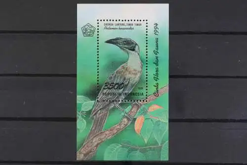 Indonesien, Vögel, MiNr. Block 98, postfrisch - 615034