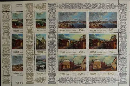 Russland, MiNr. 505-510, 3 Kleinbögen, postfrisch - 614582