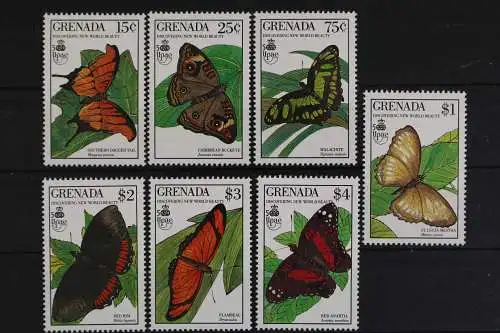 Grenada, Schmetterlinge, MiNr. 2088-2090, 2092-2095, postfrisch - 616300