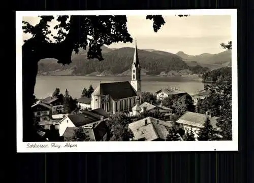 Schliersee, Ortsansicht mit Kirche - 415609