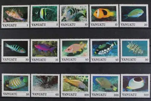 Vanuatu, Fische / Meerestiere, MiNr. 754-768, postfrisch - 617207