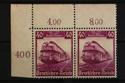 Deutsches Reich, MiNr. 583, waag. Paar, Ecke li. oben, postfrisch - 616976