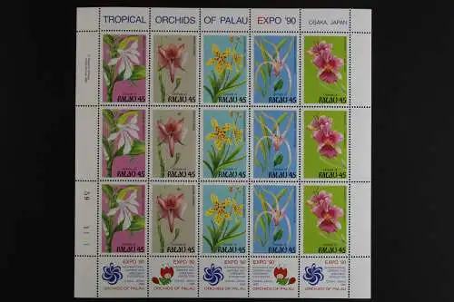 Palau, Blumen, MiNr. 361-365 ZD, postfrisch - 617365M