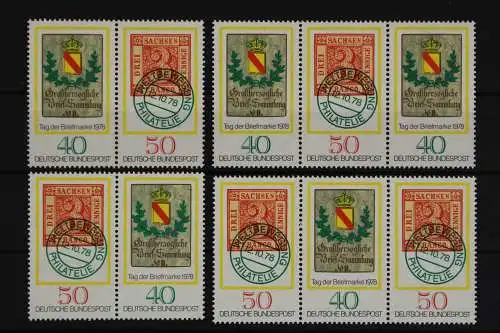 Deutschland (BRD), MiNr. 980-981, 4 Zd-Kombinationen, postfrisch - 619615