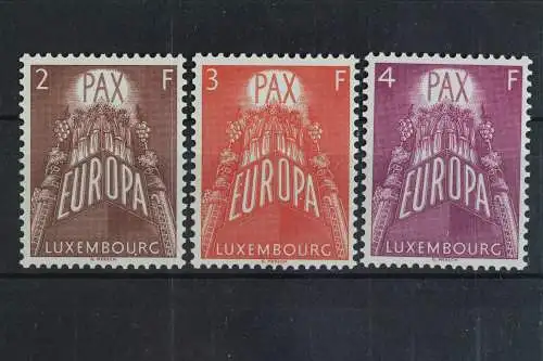 Luxemburg, MiNr. 572-574, CEPT 1957, postfrisch - 617829