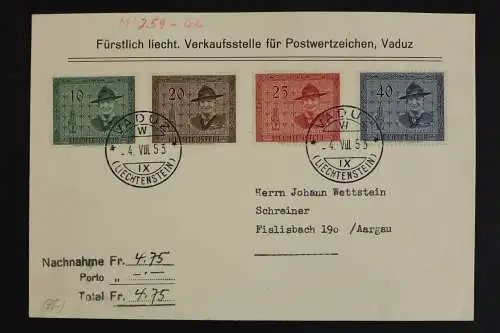 Liechtenstein, MiNr. 315-318, FDC - 617898