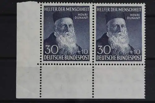 Deutschland (BRD), MiNr. 159, waag. Paar, Ecke links unten, postfrisch - 623376