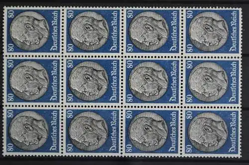 Deutsches Reich, MiNr. 527, 12er Bogenteil, postfrisch - 619997