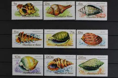 Guinea, Fische / Meerestiere, MiNr. 767-775, postfrisch - 616663