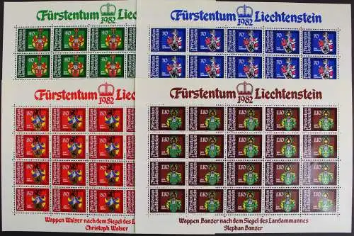 Liechtenstein, MiNr. 793-796, Bögen, postfrisch - 620677