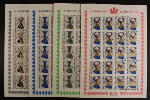 Liechtenstein, MiNr. 465-468, 20er Bogen, postfrisch - 621840